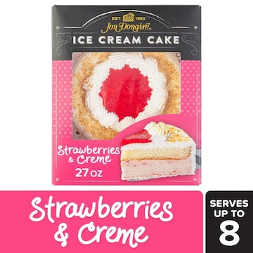 Jon Donaire Ice Cream Cake, Strawberry & Creme