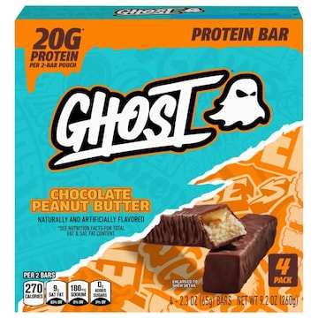 Ghost Chocolate Peanut Butter Protein Bar