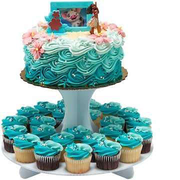 Moana Cake Cupcake Combo