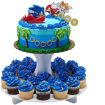 Sonic the Hedgehog Cake Cupcake Combo
