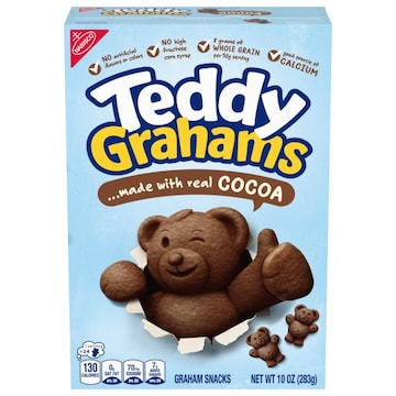 Teddy Grahams Chocolate Graham Snacks, 10 oz