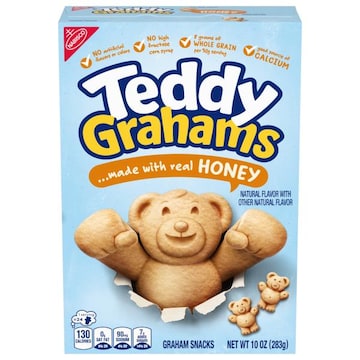 Teddy Grahams Honey Graham Snacks, 10 oz