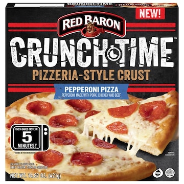 Red Baron Crunch Time Pepperoni Frozen Microwave Pizza