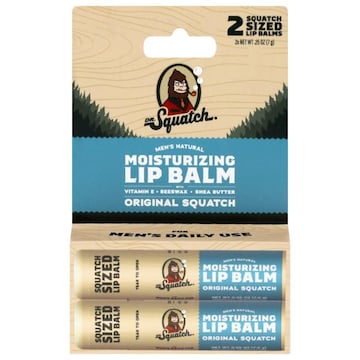 Dr. Squatch Men's Natural Original Squatch Squatch Sized Lip Balm