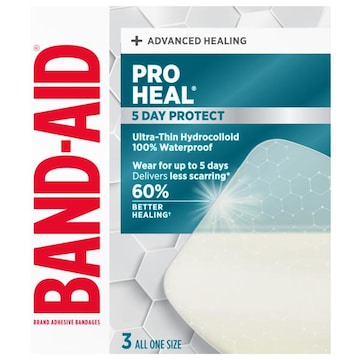 Band-Aid Pro Heal 5 Day Protect All One Size Adhesive Bandages