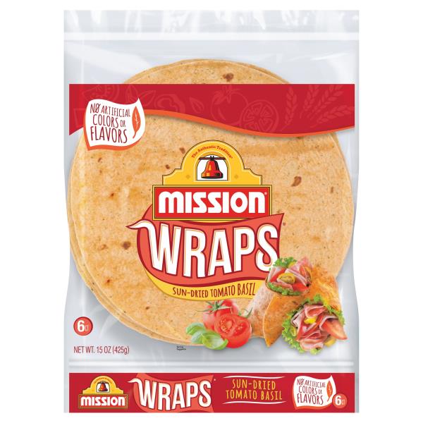 Mission Wraps, SunDried Tomato Basil Publix Super Markets