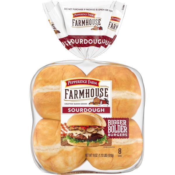 Pepperidge Farm® Farmhouse Sourdough Hamburger Buns | Publix Super Markets