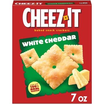 Cheez-It Cheese Crackers White Cheddar, Baked Snack Crackers