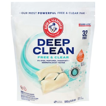 Arm & Hammer Paks Free & Clear Deep Clean Concentrated Laundry Detergent