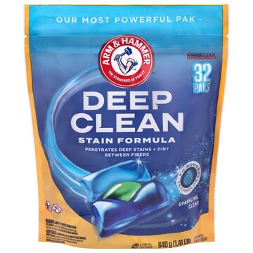 Arm & Hammer Paks Deep Clean Stain Formula Sparkling Clean Laundry Detergent
