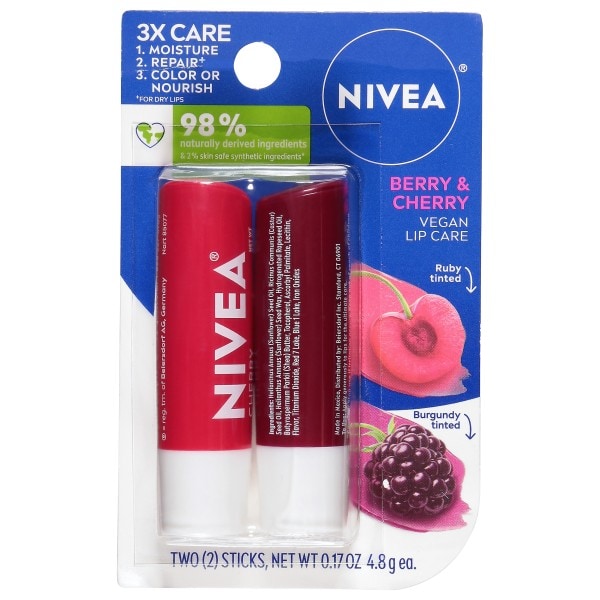 NIVEA　IOバラ売り Nivea Berry & Cherry Lip Care | Publix Super Markets