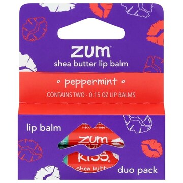 Zum Shea Butter Peppermint Lip Balm Duo Pack