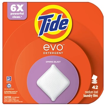 Tide Evo Laundry Tiles Spring Blast Detergent