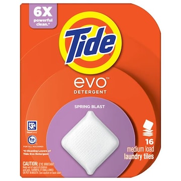Tide Evo Laundry Tiles Spring Blast Detergent