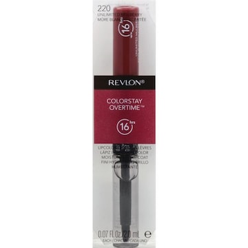 Revlon Colorstay Overtime Lipcolor, Moisturizing Topcoat, Unlimited Mulberry 220