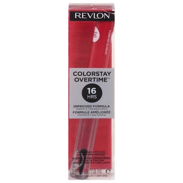 Revlon ColorStay Overtime Liquid Lip Color, Forever Scarlet, 16 Hrs