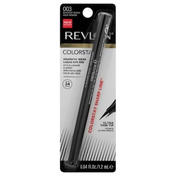 Revlon Colorstay Liquid Eye Pen, Dramatic Wear, Blackest Black 003, Ultra Thin Tip