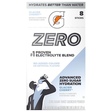 Gatorade Zero Zero Sugar Glacier Cherry Thirst Quencher Powder