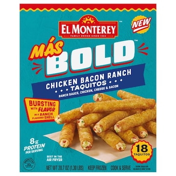 El Monterey Mas Bold Chicken Bacon Ranch Taquitos