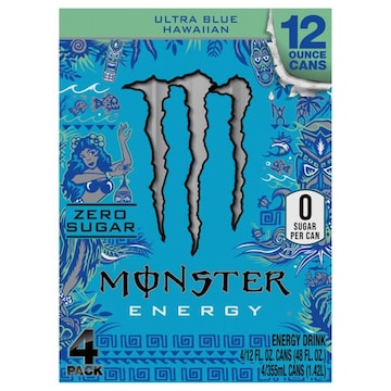 Monster Zero Sugar Ultra Blue Hawaiian Energy Drink