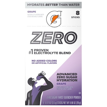 Gatorade Zero Zero Sugar Grape Thirst Quencher Powder