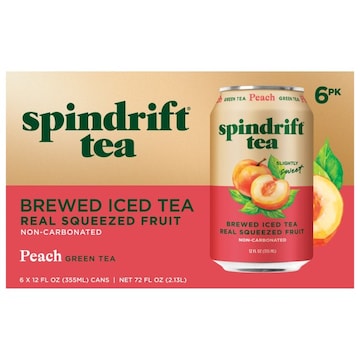 Spindrift Peach Green Tea
