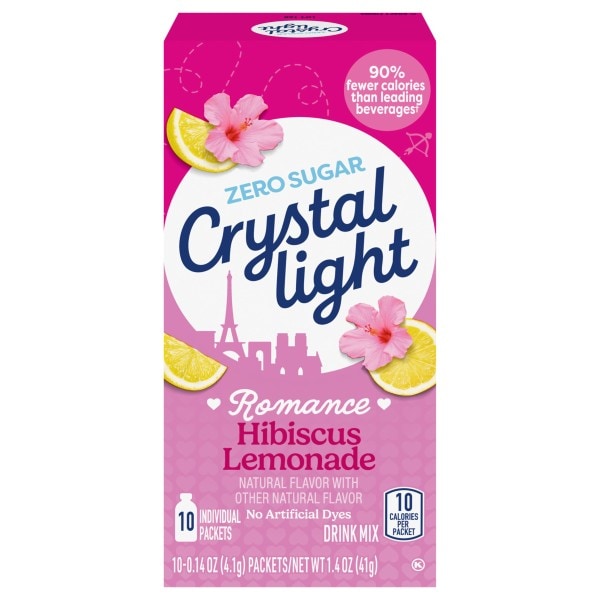 Crystal Light Zero Sugar Romance Hibiscus Lemonade Drink Mix
