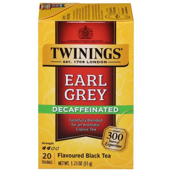 Twinings Black Tea, Earl Grey, Decaffeinated, Tea Bags Publix Super