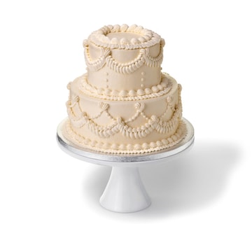 Ivory Elegance Wedding Cake