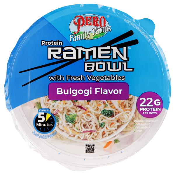 Pero Family Farms Protein Bulgogi Flavor Ramen Bowl with Fresh