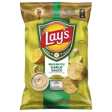 Lay's Brazilian-Style Garlic Sauce Potato Chips