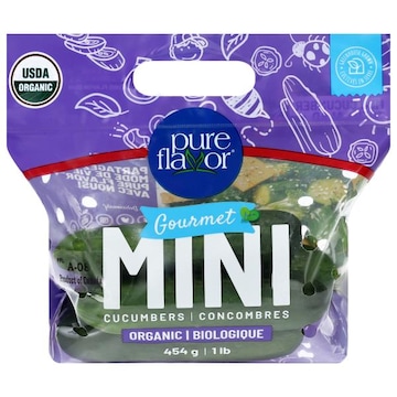 Pure Flavor Organic Gourmet Mini Cucumbers