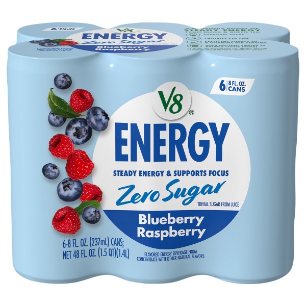 V8® Energy Zero Sugar Blueberry Raspberry Energy Beverage | Publix