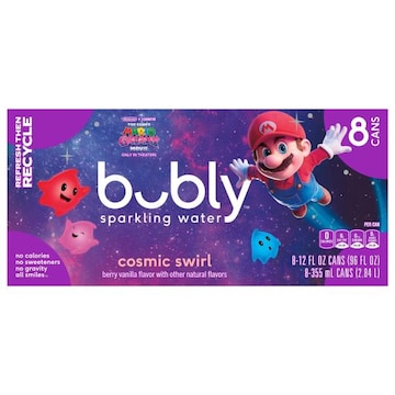 bubly The Super Mario Galaxy Cosmic Swirl Sparkling Water