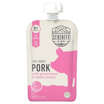 Serenity Kids 6+ Months Free Range Pork with Green Bean & Sweet Potato