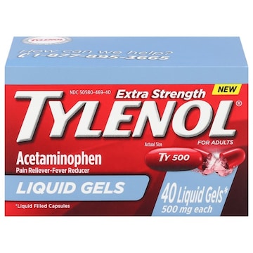 Tylenol Liquid Gels Extra Strength 500 mg Pain Reliever-Fever Reducer