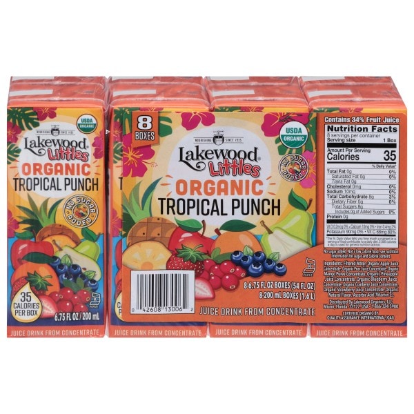 Lakewood Organic Littles Organic Tropical Punch Juice Drink from