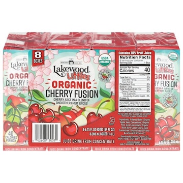 Lakewood Littles Organic No Sugar Added Cherry Fusion Juice Drink from Concentrate