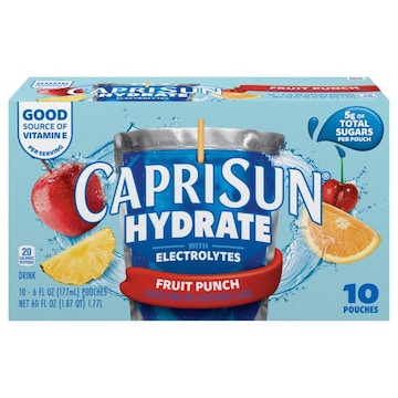Capri Sun Hydrate Fruit Punch Drink with Electrolytes
