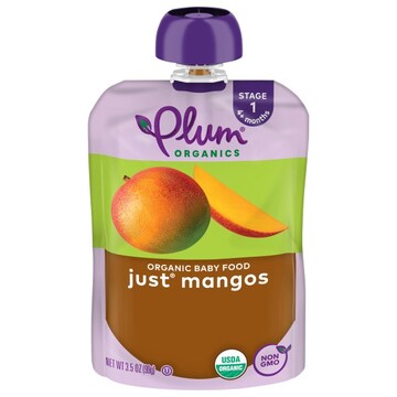 Plum Organics® Stage 1 Organic Baby Food Just® Mangos