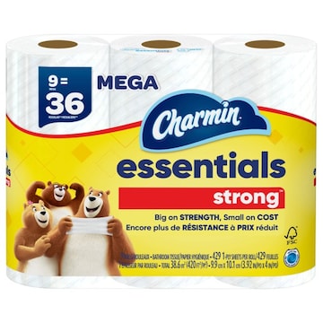 Charmin Essentials 1-Ply Mega Strong Bathroom Tissue