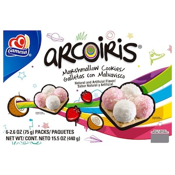 Gamesa Arcoiris Marshmallow Cookies
