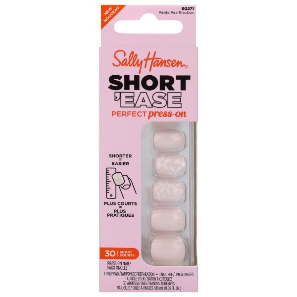 Sally Hansen Short'ease SQ271 Petite Pearlflection Press On Nails
