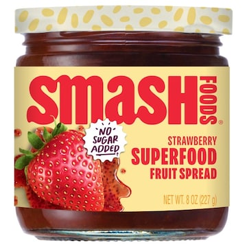 Smash Foods No Sugar Added Superfood Strawberry Fruit Spread