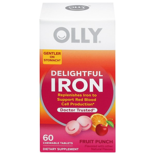 Olly Chewable Tablets Fruit Punch Delightful Iron | Publix Super