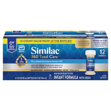 Similac 360 Total Care Ready to Feed Milk-Based Infant Formula with Iron