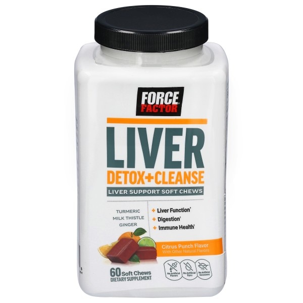 Force Factor Soft Chews Citrus Punch Flavor Liver Detox+Cleanse