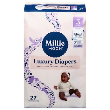 Millie Moon Unisex Luxury Size 3 Diapers (16-28 lbs (7-13 kg))