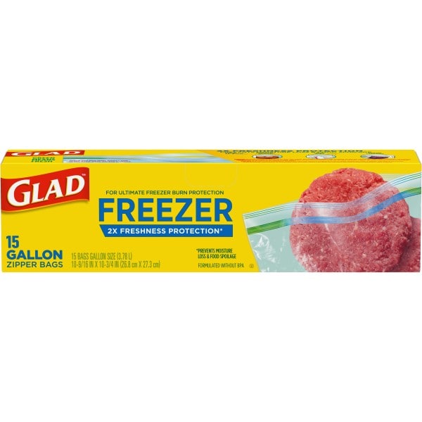 Glad Gallon Zipper Freezer Storage Bags | Publix Super Markets