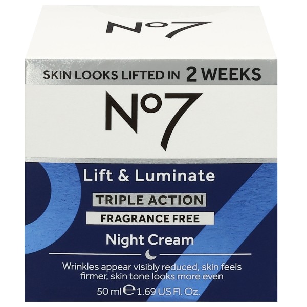 No. 7 Lift & Luminate Triple Action Fragrance Free Day Cream